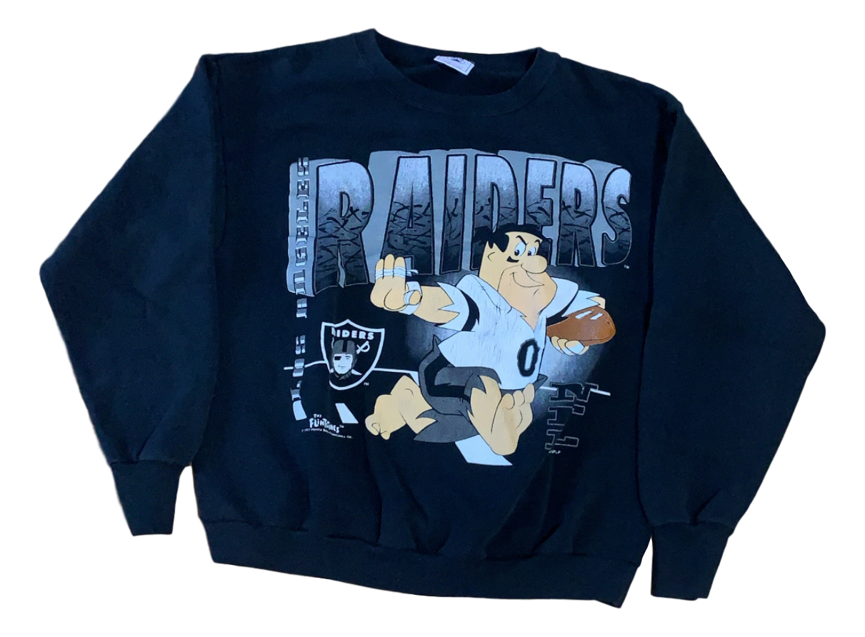 Vintage Raiders Flinstones Crewneck