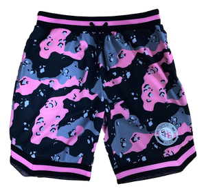 Pink Camo Mesh Shorts