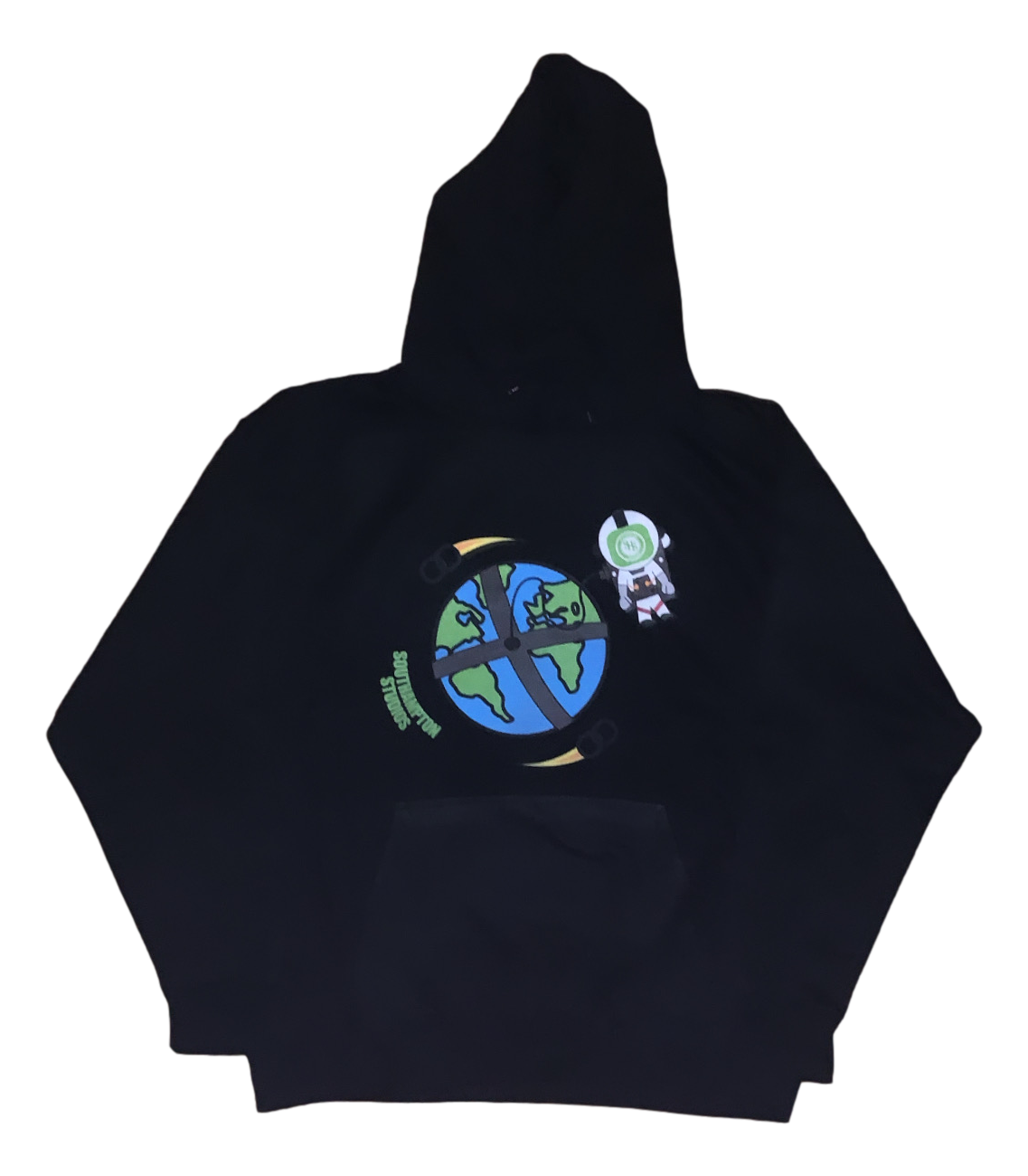 Ball Attachment Hoodie - Black