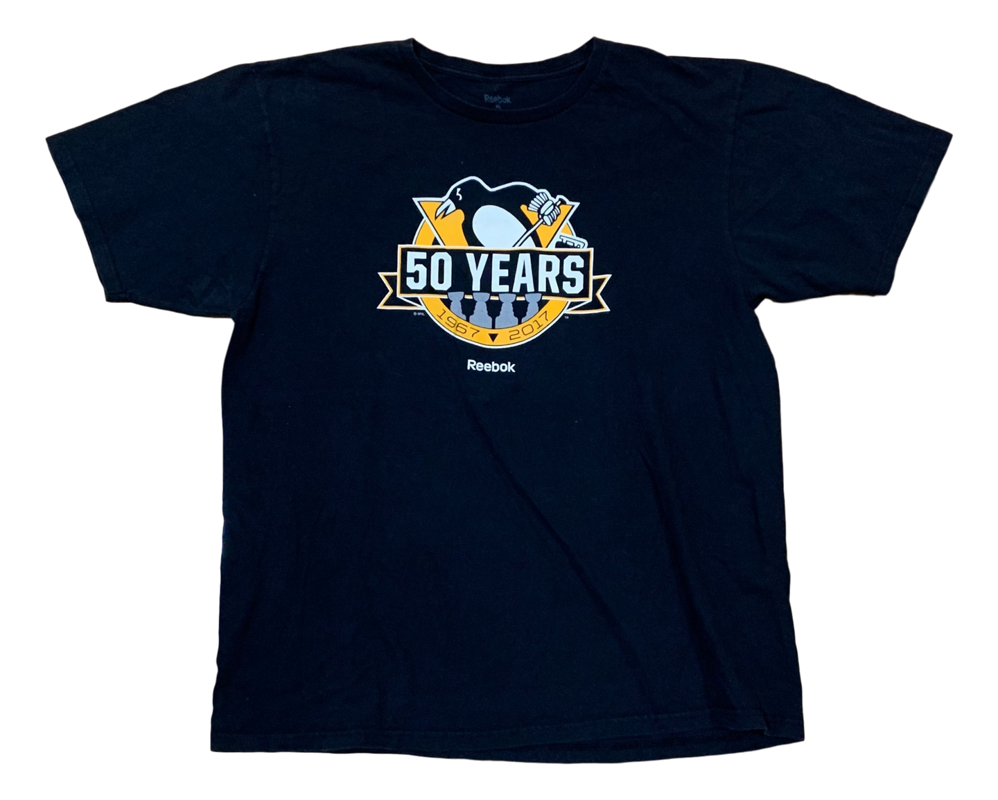 Vintage Pittsburgh Penguins Tee (50th Anniversary) - Extra Large