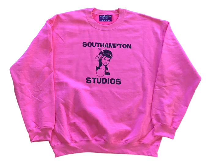 Eye Contact Crewneck - Fuschia