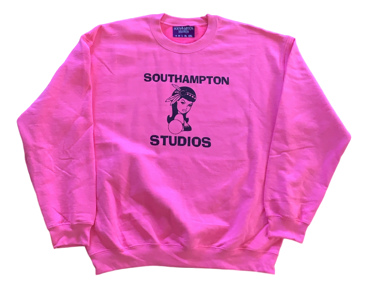 Eye Contact Crewneck - Fuschia