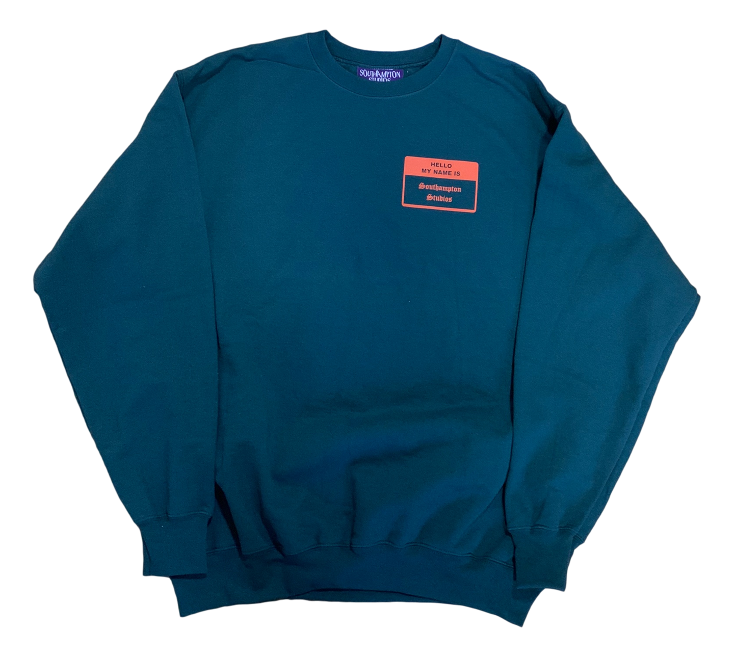Hello My Name Is Crewneck - Forest Green