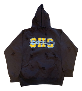 Distressed Studio Hoodie - Brown