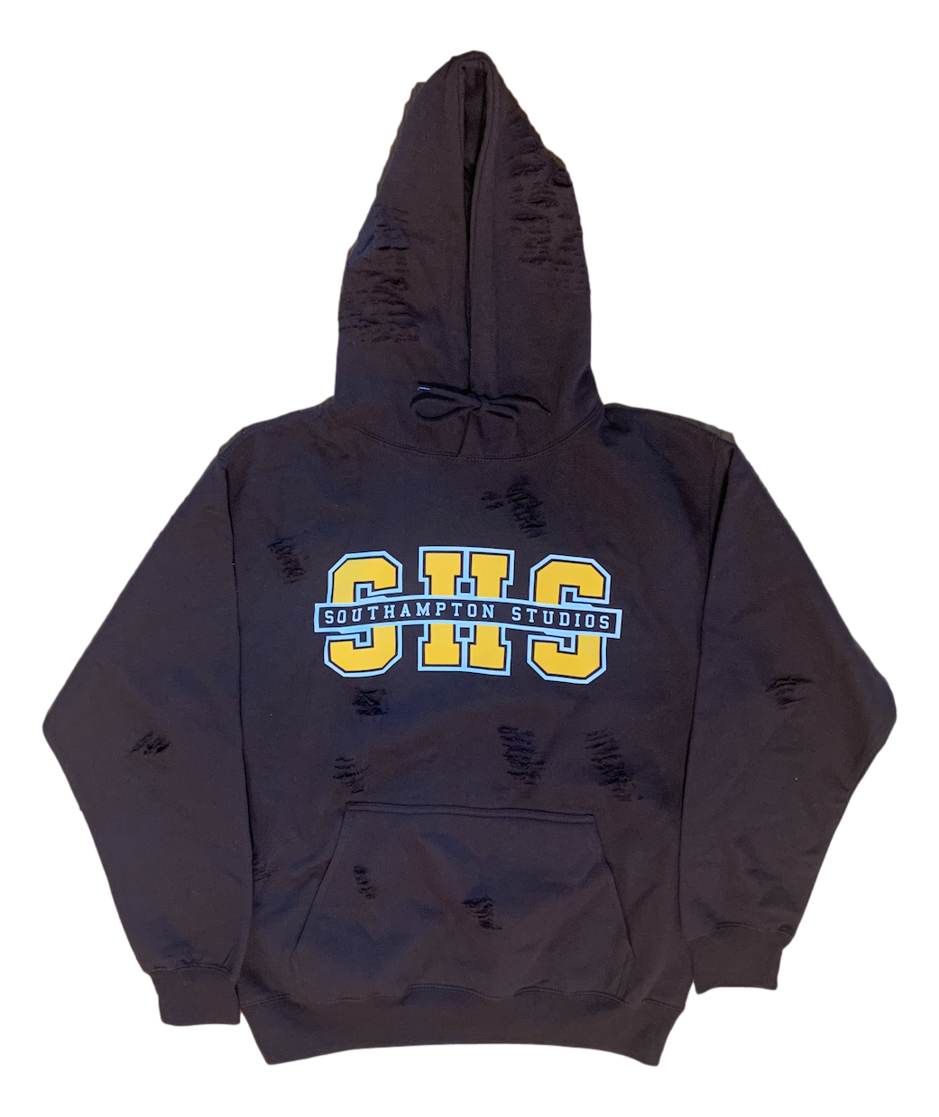 Distressed Studio Hoodie - Brown