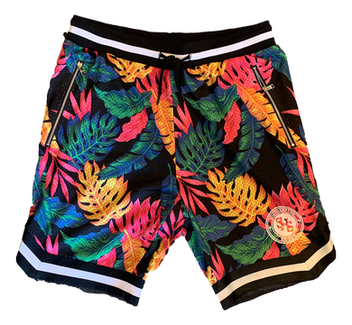 Tropical Mesh Shorts - Black