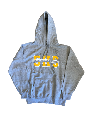 Distressed Studio Hoodie - Grey