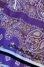 Paisley Print Board Shorts - Purple