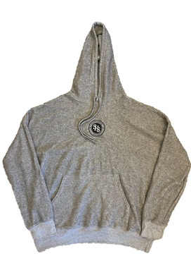 Sueded Fleece Monogram Hoodie - Grey