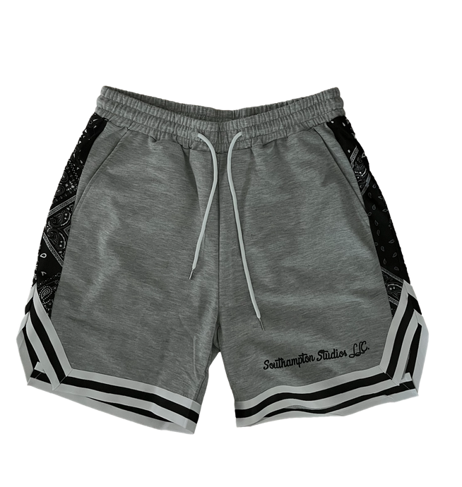 LLC Shorts - Grey Paisley