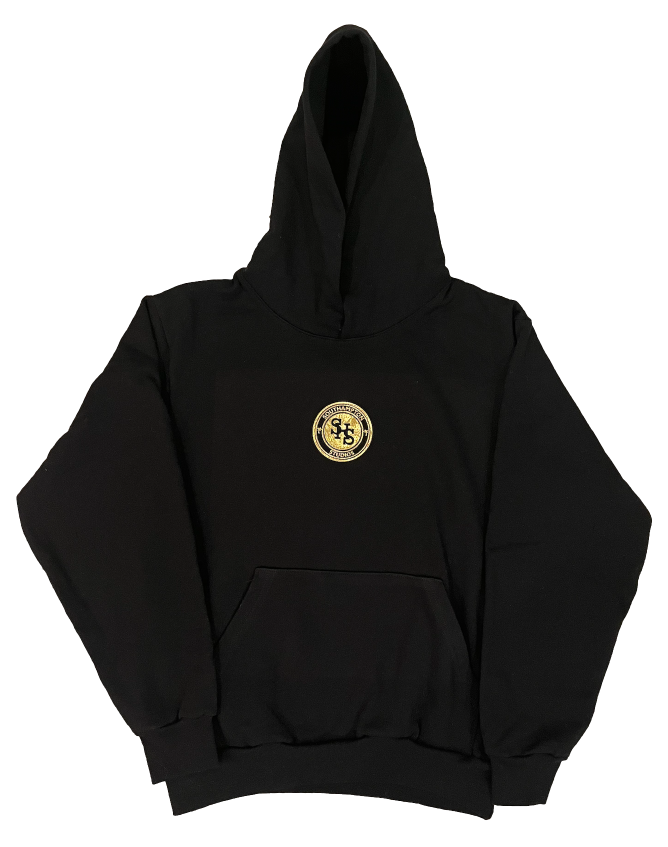 Monogram Logo Hoodie - Black/Gold