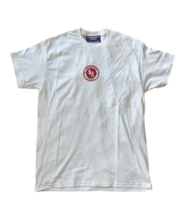 Monogram Logo Tee - White / Red