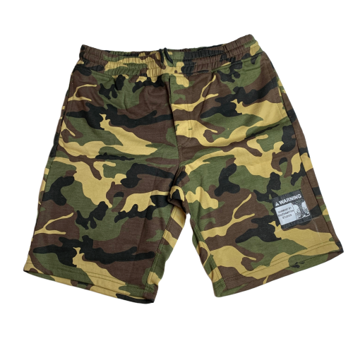 Woodland Camo Warning Sweatshorts