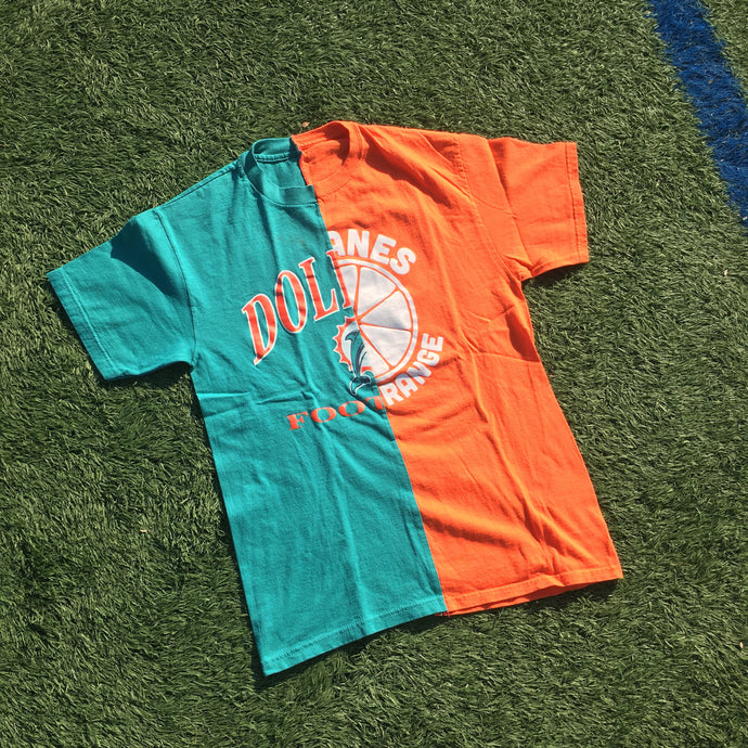 Miami Hurricanes / Dolphins Split T-Shirt